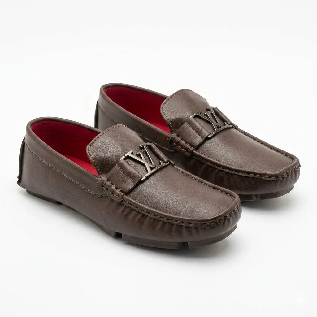 Mocasines de Lujo Inspiración Louis Vuitton